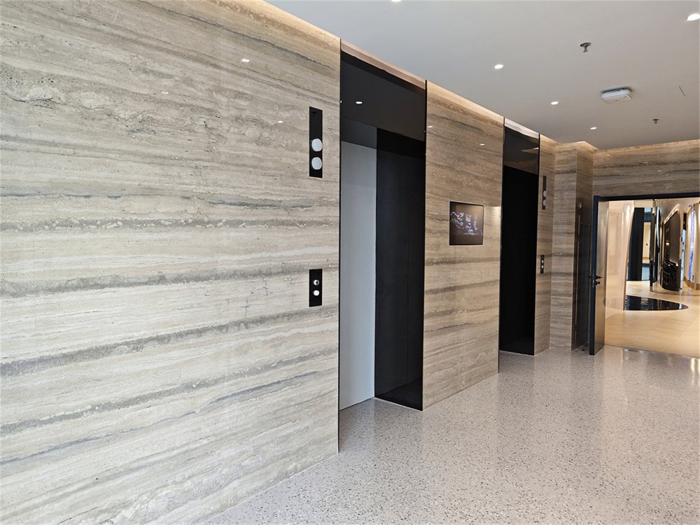 Silver grey travertine stone Silver grey travertine stone